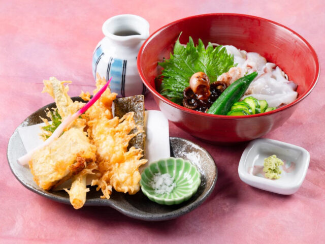 蛸蕎麦天麩羅付き