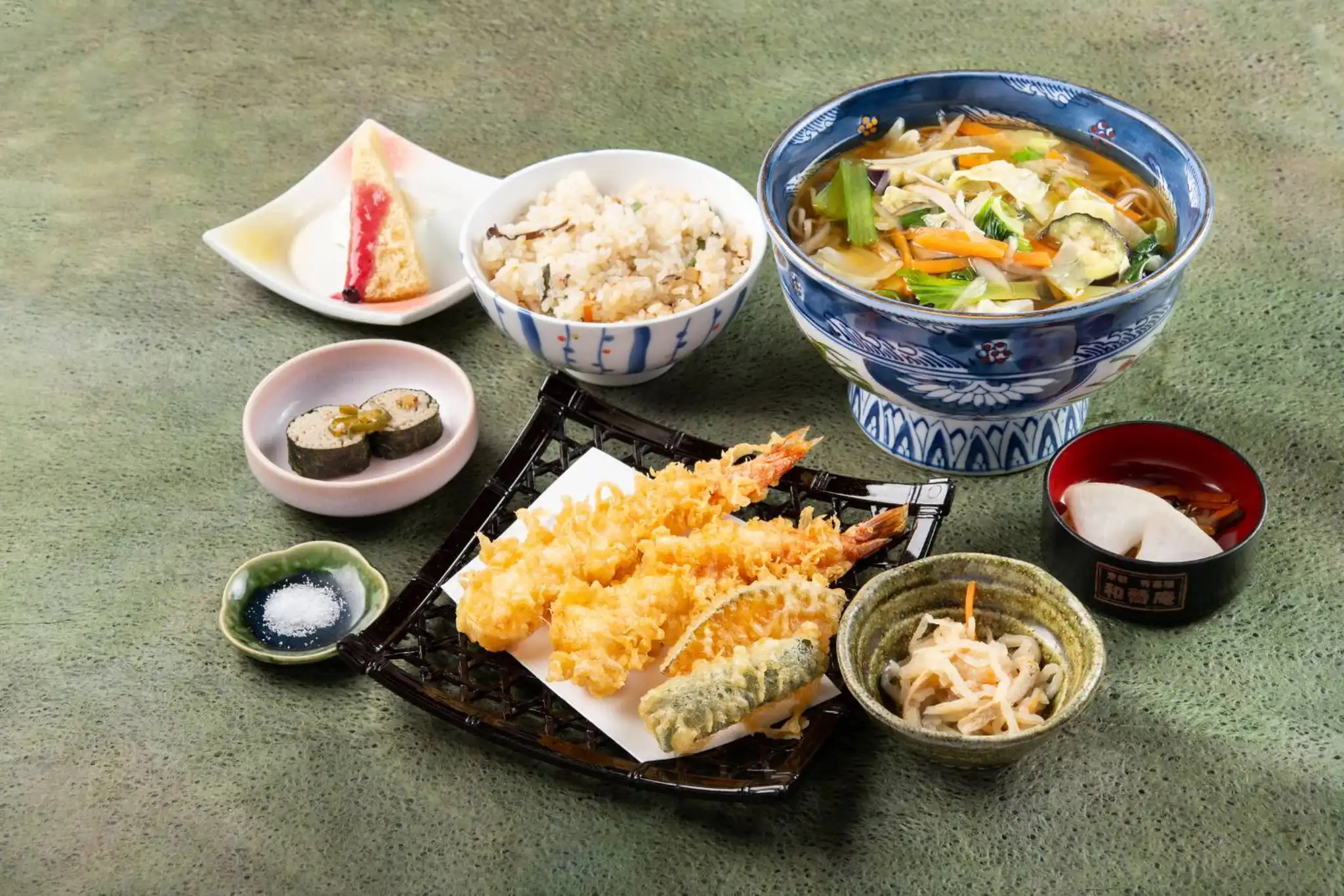 野菜天そば御膳